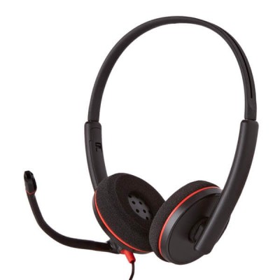 Plantronics - 3220 USB-A Wired Headset - Dual Ear (Stereo) with Boom Mic