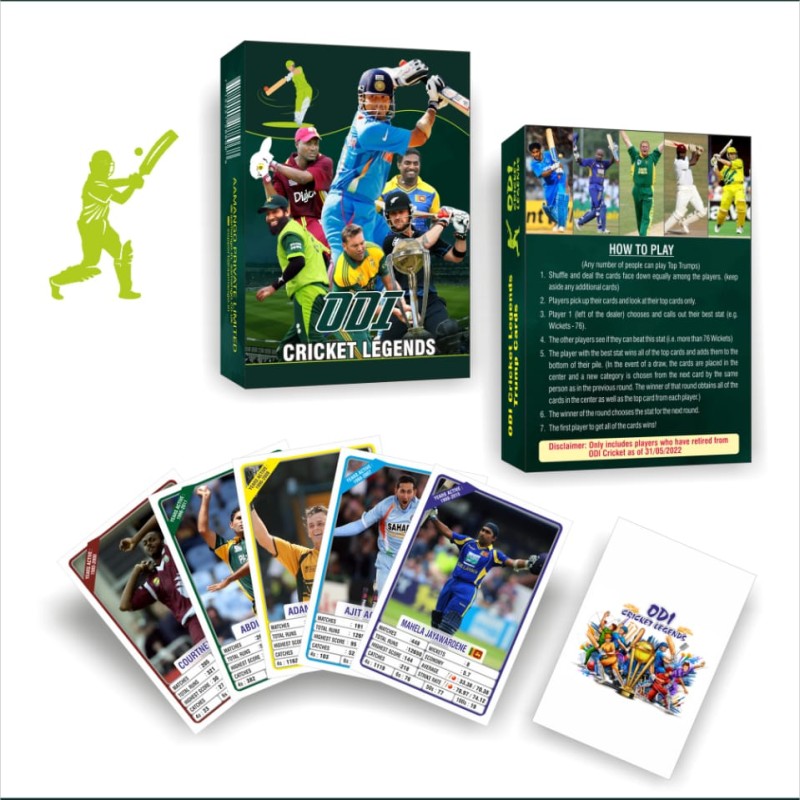 ODI Cricket Legends Trump Cards (Only Retired cricketers Included)