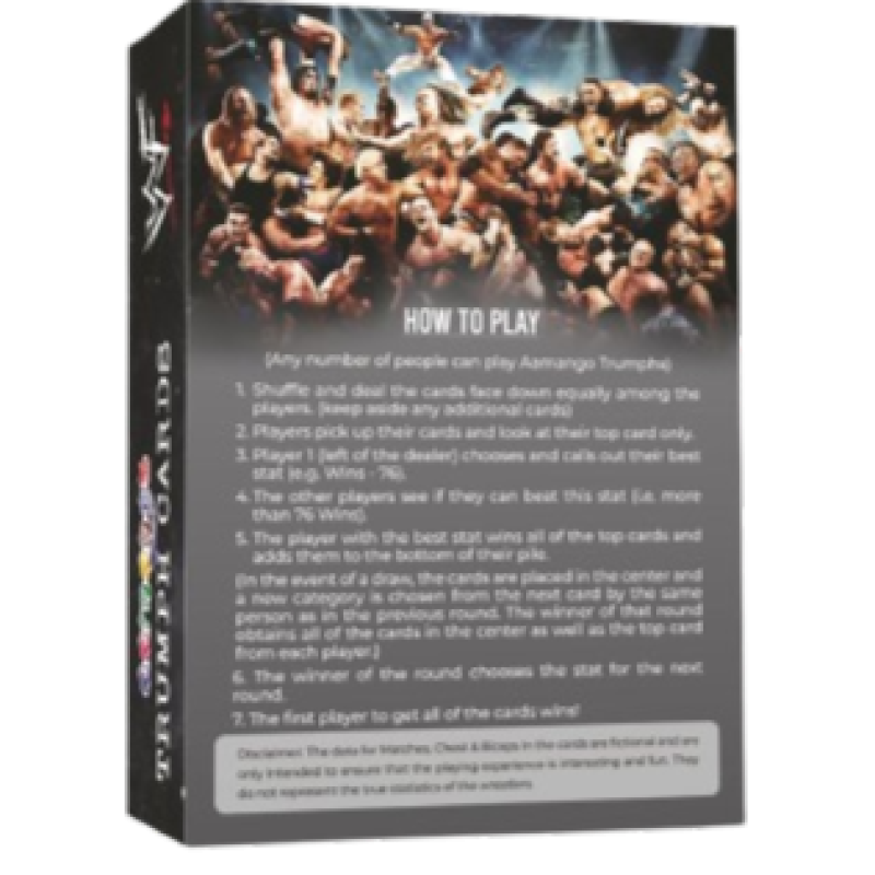 Aamango WWE Collection Trump Cards (Golden Era + Attitude Era + Modern Era)