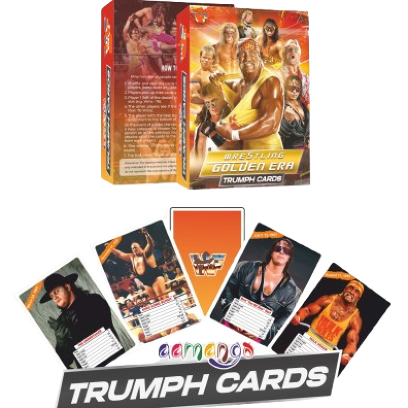 Aamango WWE Collection Trump Cards (Golden Era + Attitude Era + Modern Era)