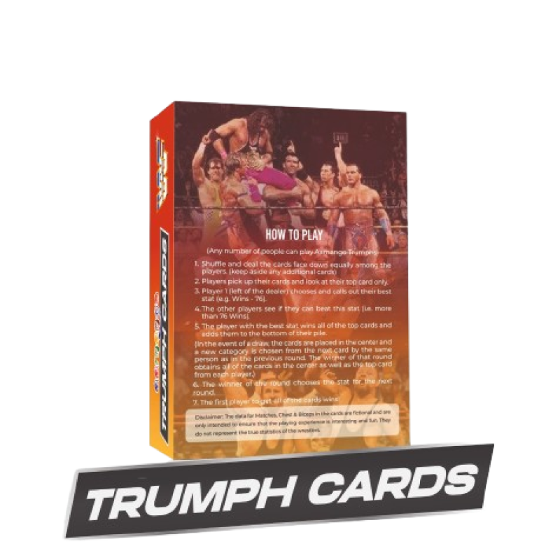 Aamango WWE Collection Trump Cards (Golden Era + Attitude Era + Modern Era)